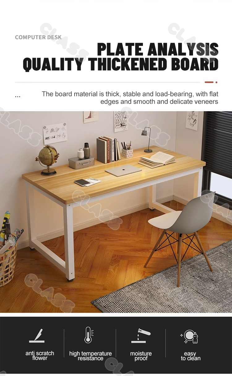 UPSEN Office Table Study Table Long Computer Table Double Layer ...
