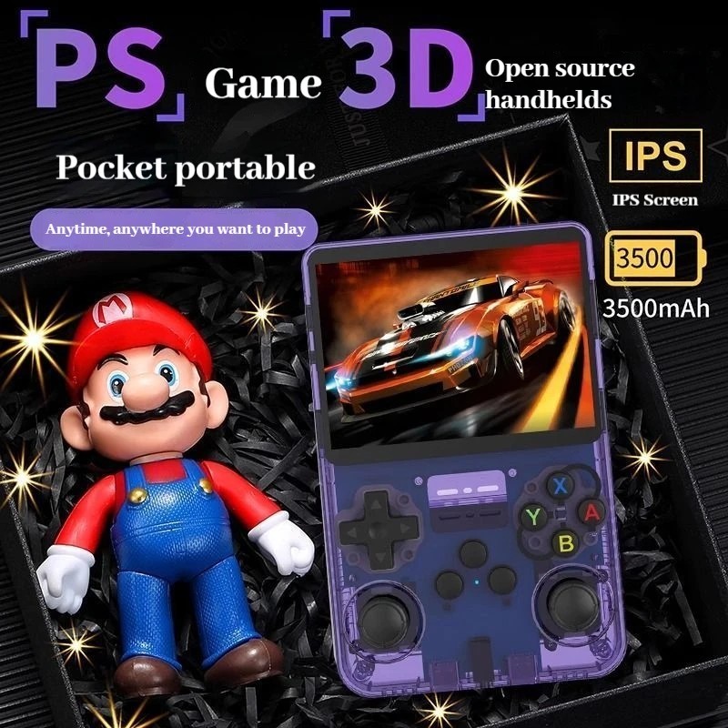 R36S Retro Handheld Video Game Console 3.5 Inch IPS Screen Player ...
