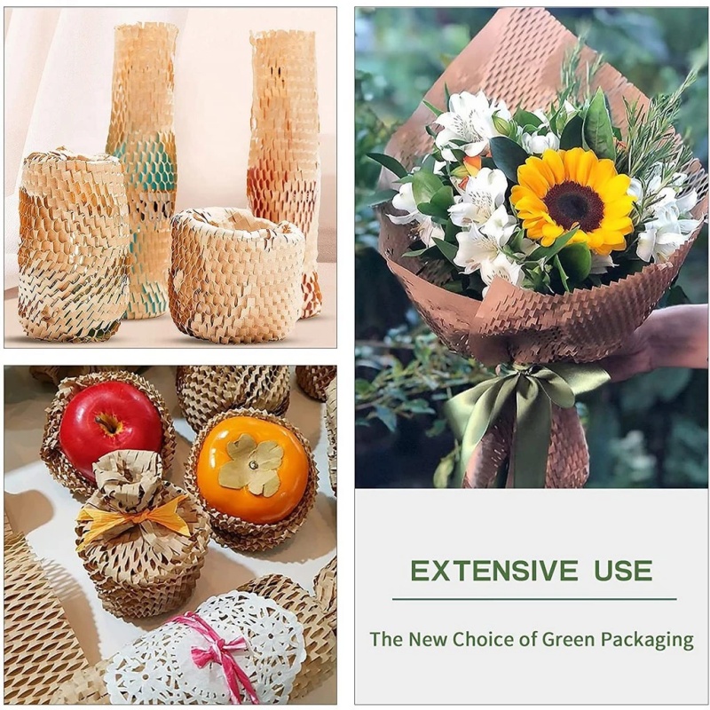 10pcs丨Colorful Honeycomb Paper Wrapper Packaging Diy Decorate Flower ...