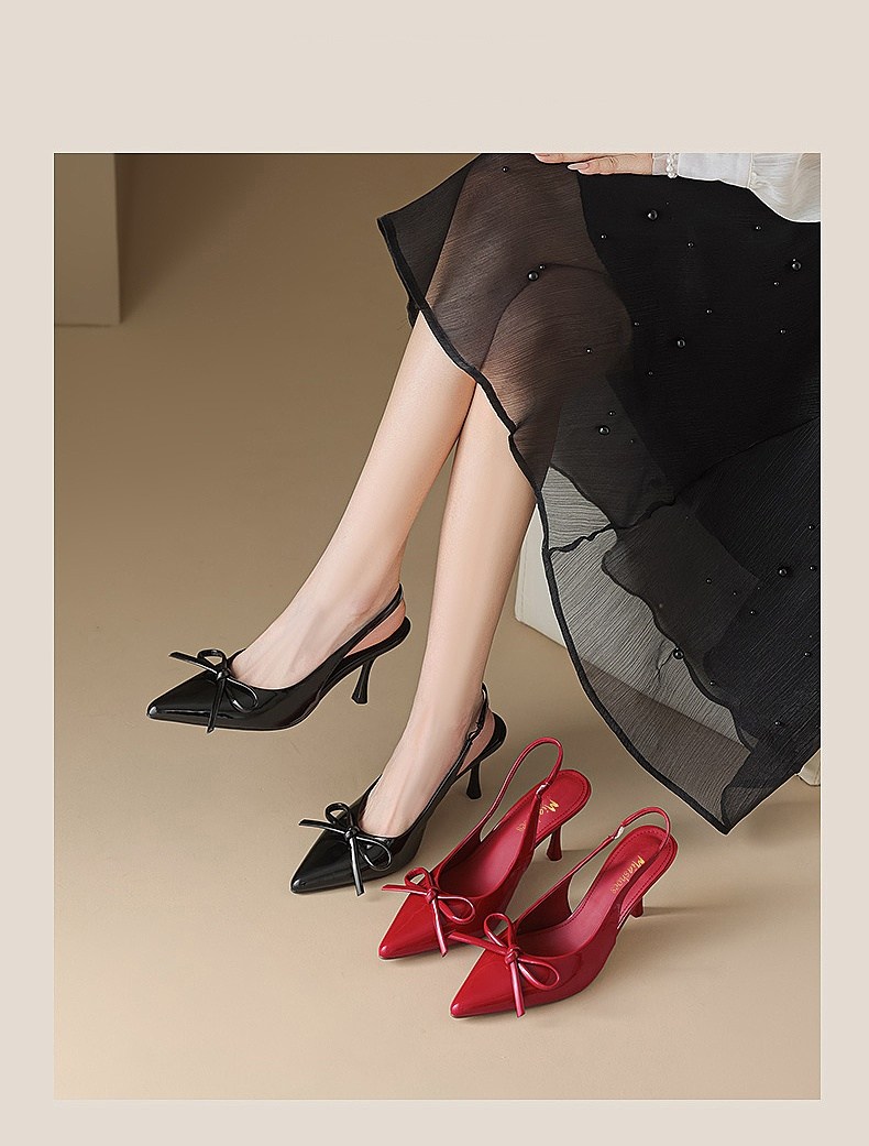 MIA Heels for Women Pointed Toe Stiletto Sandals for Women With Ribbon ...