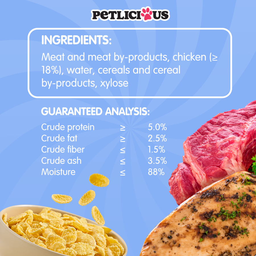 Petlicious Meat Loaf Adult Cat Kitten Wet Food Pouch Chicken Salmon ...