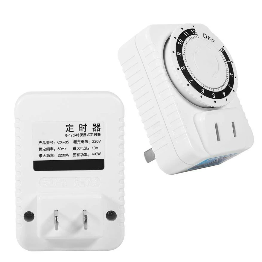 CX-05 12 Hour Electrical Mechanical Time Wall Plug Switch Timing Timer ...