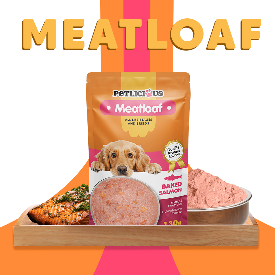 Petlicious Meat Loaf Adult Dog Puppy Wet Food Pouch Salmon Duck Lamb ...