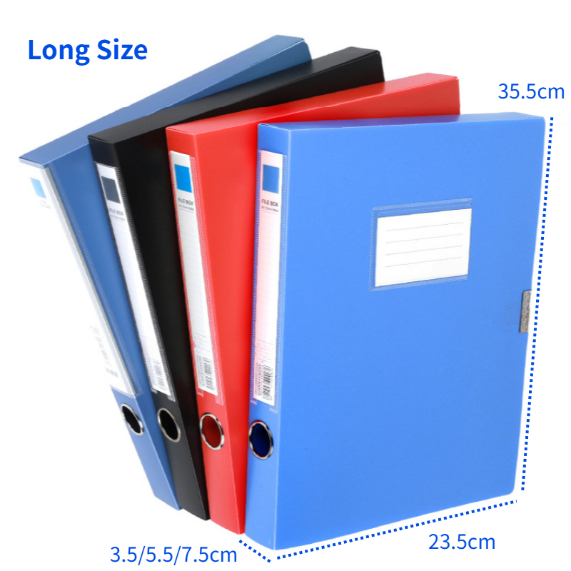 5/10pcs File Folder Box Long Document Box 3.5/5.5/7.5cm File Paper ...