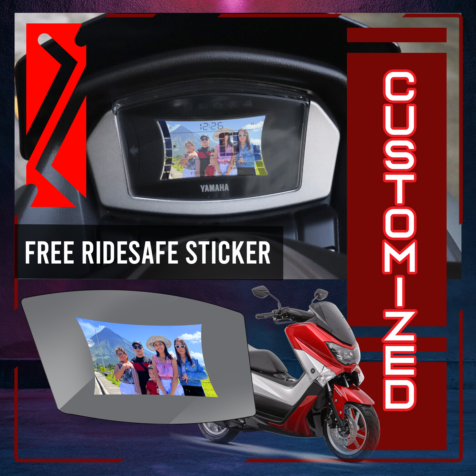 Gauge Screen Protector For Nmax V2 - Laminated Translucent Vinyl ...
