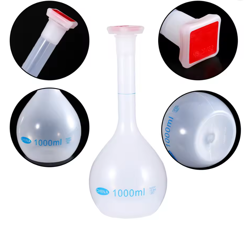 MT- PLASTIC CONTAINER BOTTLE VOLUMETRIC FLASK 10 mL, 25 mL, 100 mL ...