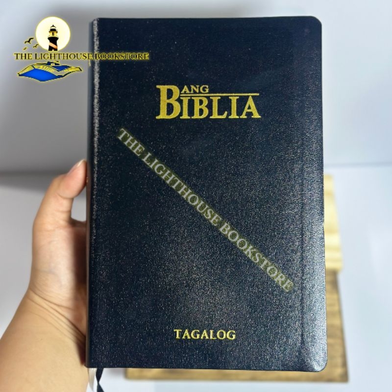 ANG BIBLIA TAGALOG BIBLE BIG SOFT LEATHER GOLD EDGE / LUMA AT BAGONG ...