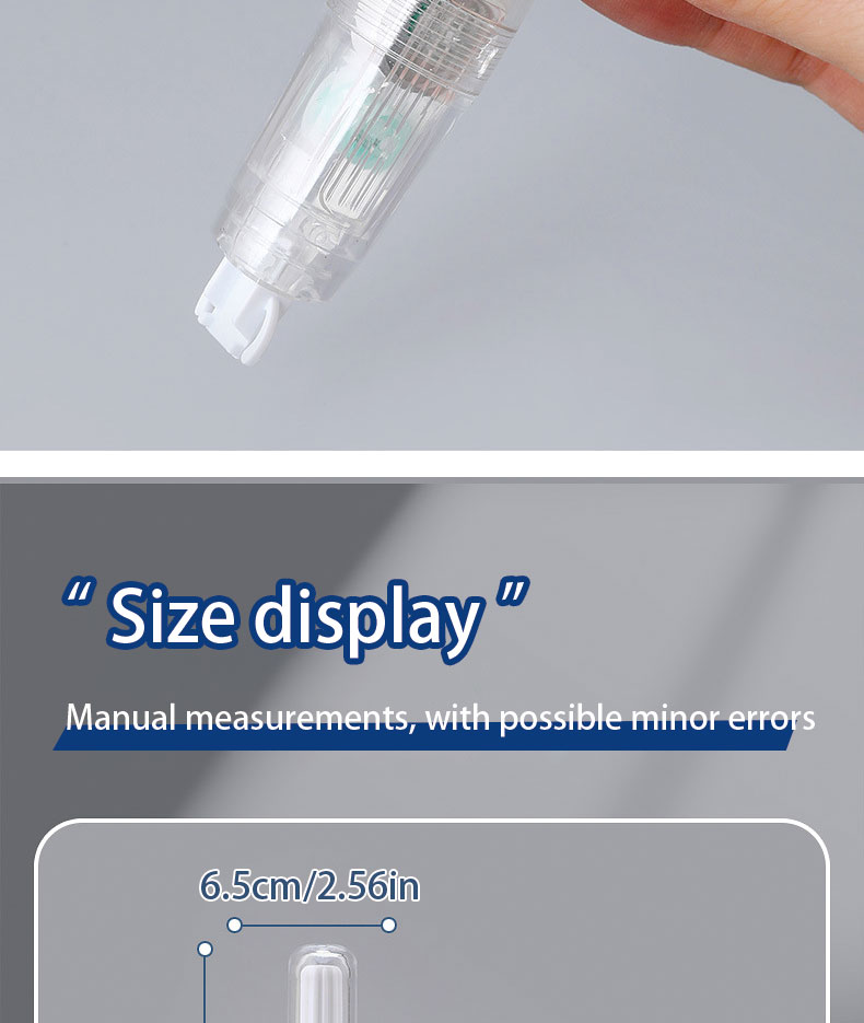 360° Rotatable Correction tape Press Type Pen 5mm*6M Replaceable Set ...