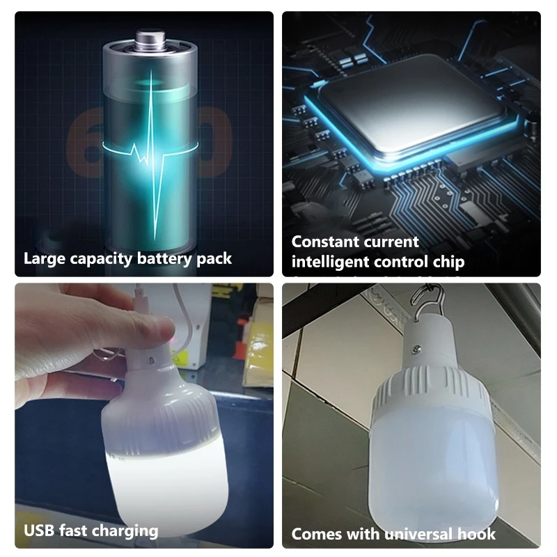 BUY 1TAKE 1 Solar Light Bulb Light 80000W Solar Light Waterproof IP67 ...