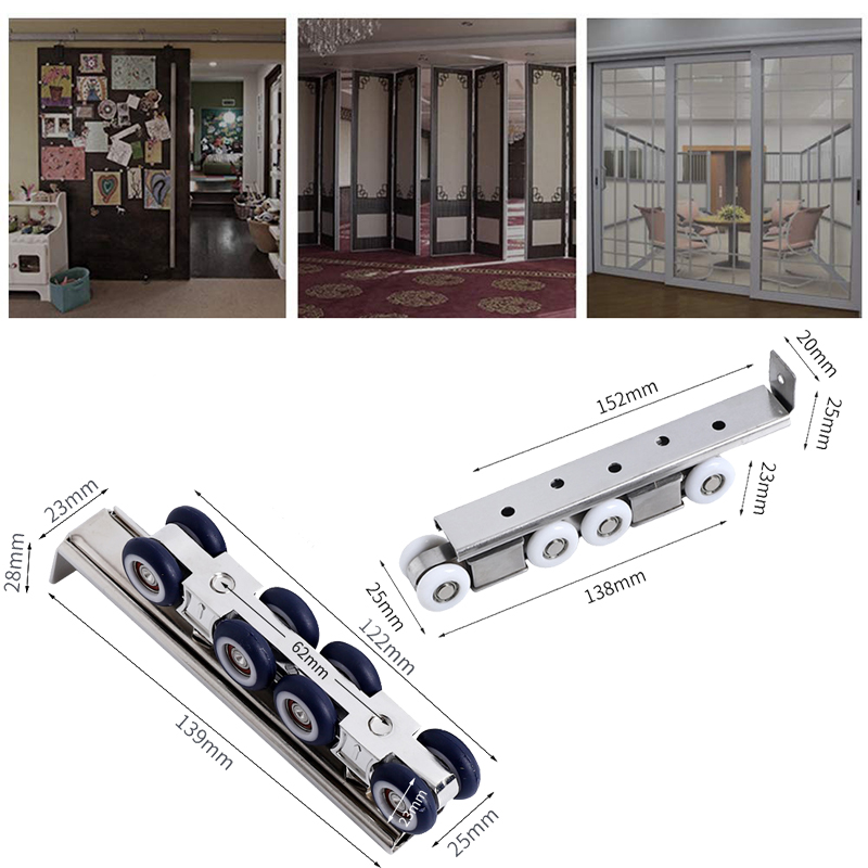 Sliding Door Roller (Nylon/Steel)Home Room Wood Door Hanging Wheels ...
