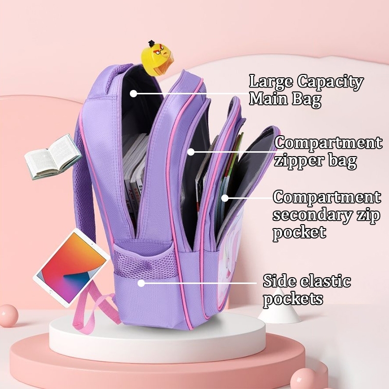 3 in 1 3D Cartoon Kids Backpack Lunch Box Pencil Case Beg School kids ...