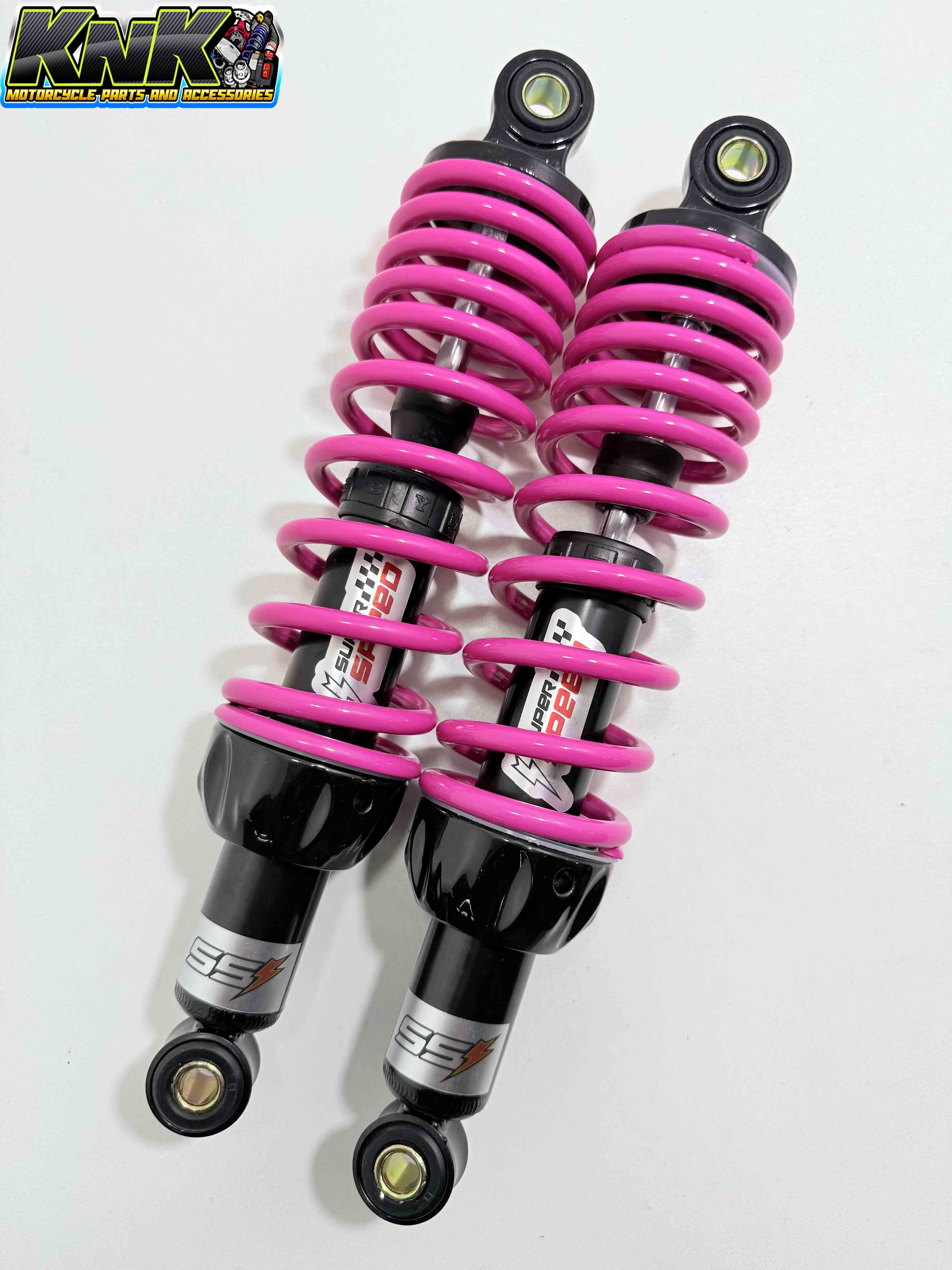 SUPER SPEED DUAL REAR SHOCK ABSORBER 310MM BLACK SERIES FOR HONDA WAVE ...