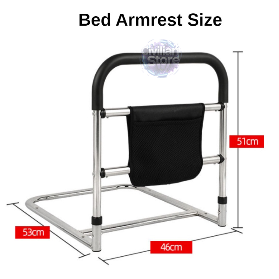 Multi functional elderly bed railing, fixed bed side railing, bed ...