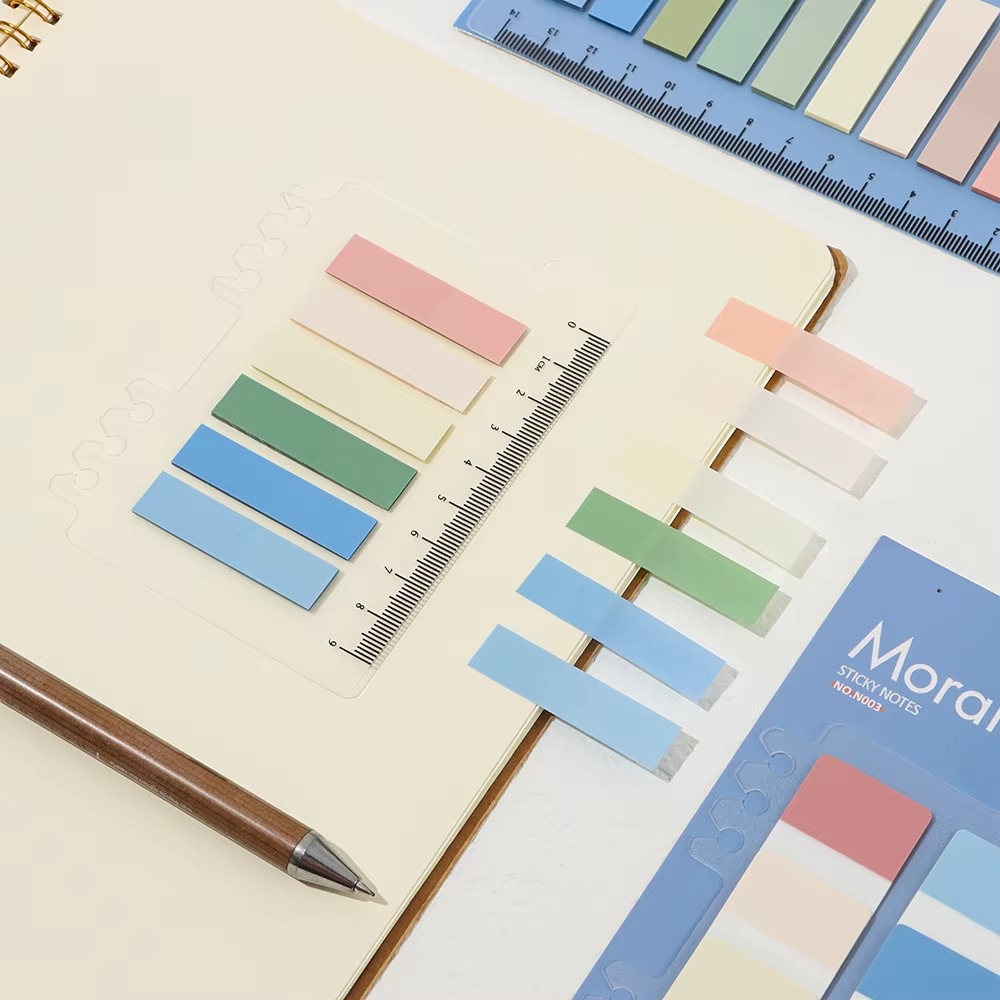 Transluscent Sticky Notes with Ruler for Binder | Shopee Philippines