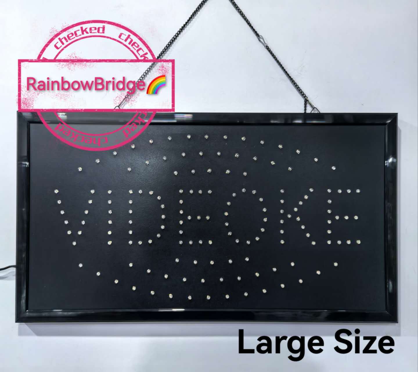 VIDEOKE - RAINBOW BRIDGE LED SIGNAGE (New-Small-Large) #SIZE: W48cm ...