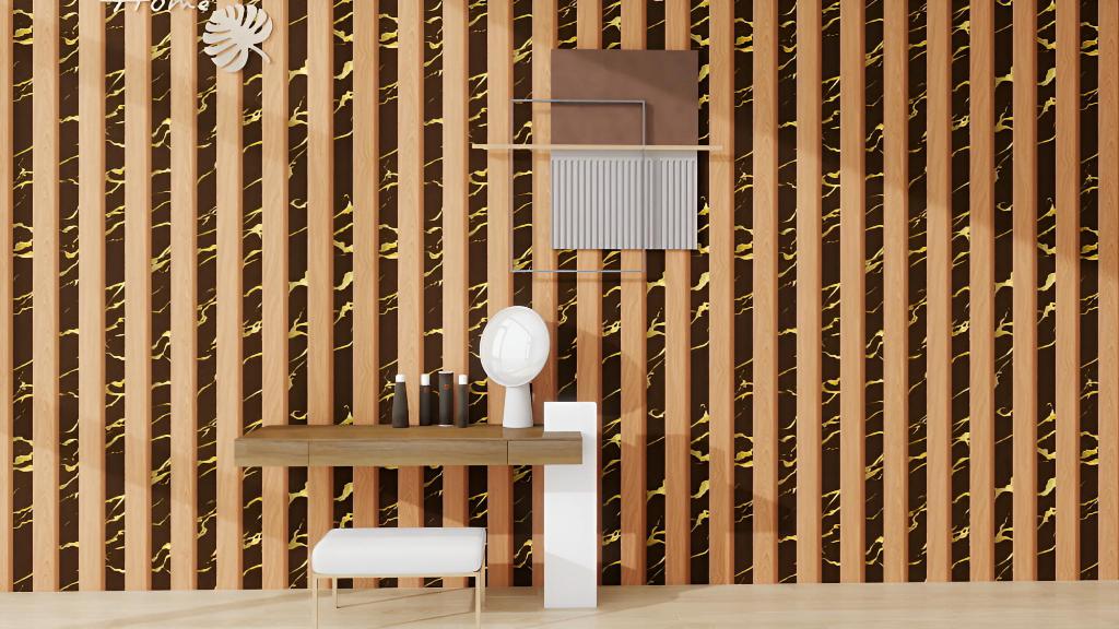 3D Wood Grain Wallpaper PVC Waterproof Self-adhesive Wallpaper Living ...