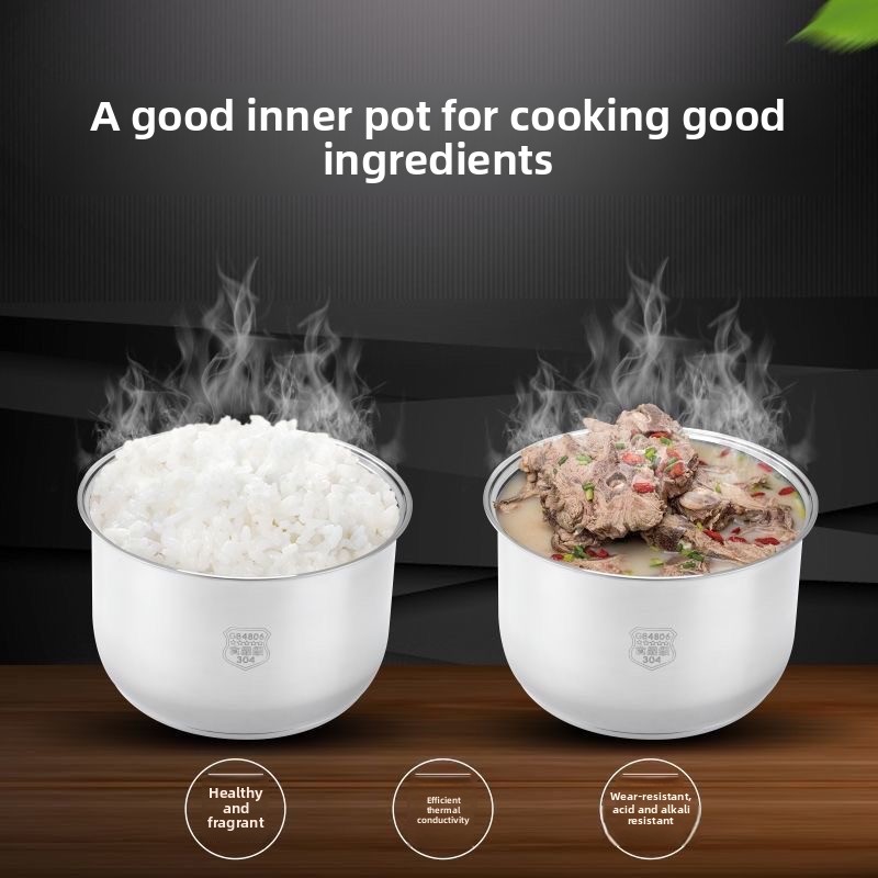 304 Stainless inner pot 4L5L6L fit ookas maimeiteLiner replancement 304 ...