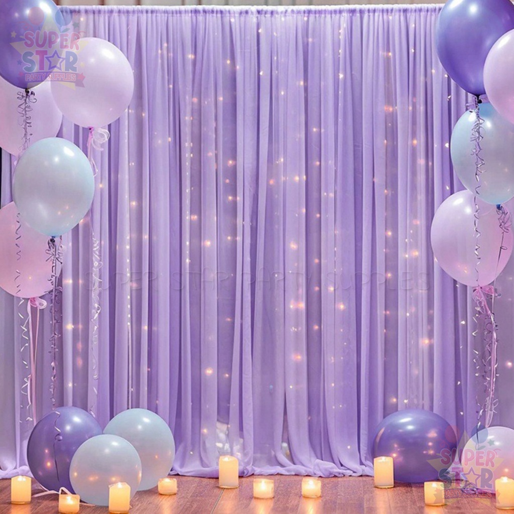 3m*3m White Tulle Backdrop Curtain for Parties Wedding Sheer Backdrop ...