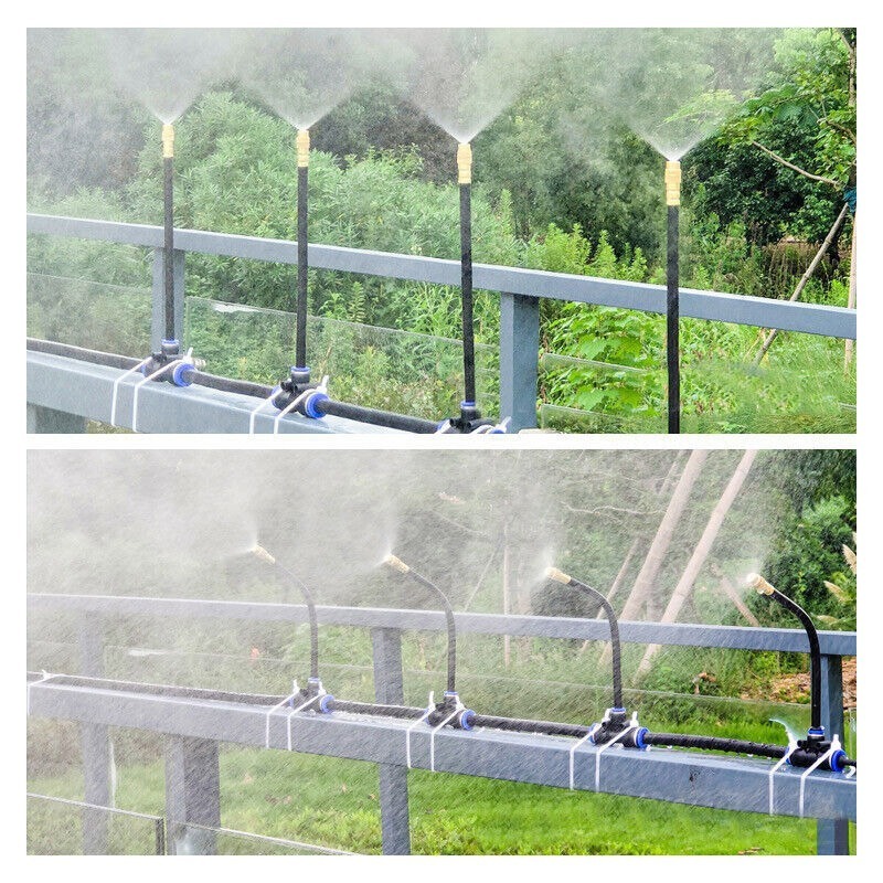 5-30m/Automatic Watering Kits Brass Micro Misting Spray Cooling System ...