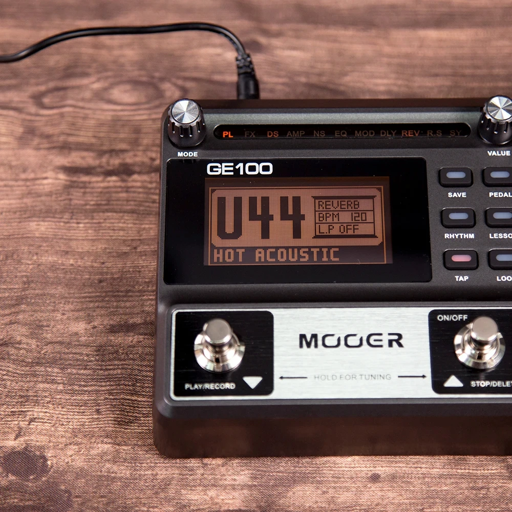 MOOER GE100 Guitar Pedal Multi-effects Processor Effect Pedal with Loop ...