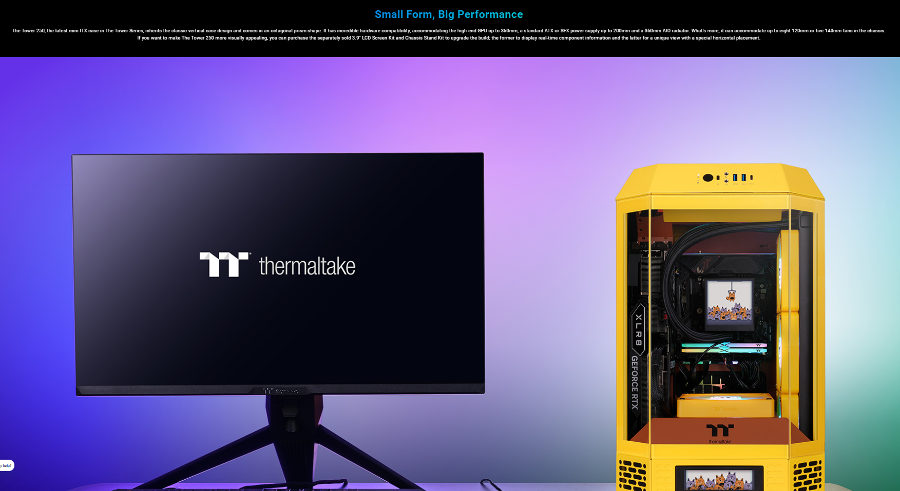 Thermaltake Computer PC Case The Tower 250 Mini-ITX Butter Caramel Mini ...