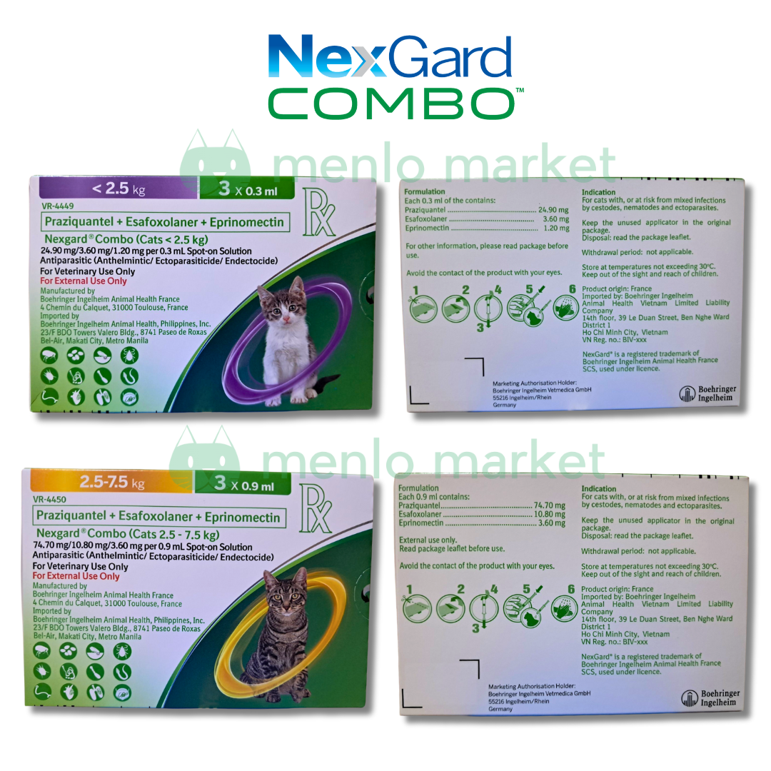 Nexgard Combo Anti-parasitic Spot-On Solution for Cats - Guaranteed ...