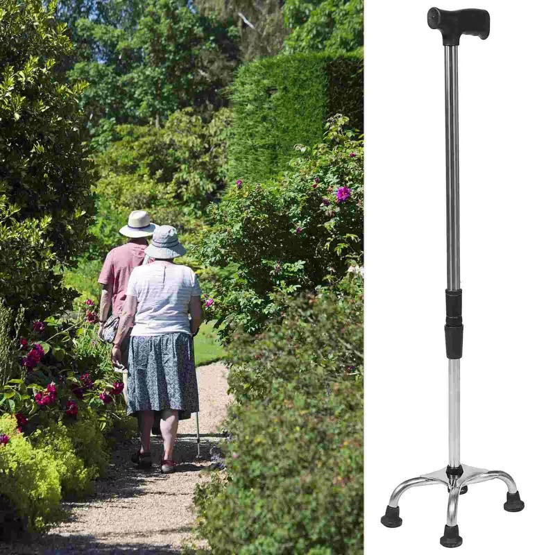 Aluminum Alloy Retractable Cane 9-Height Adjustable Walking Stick 4Feet ...