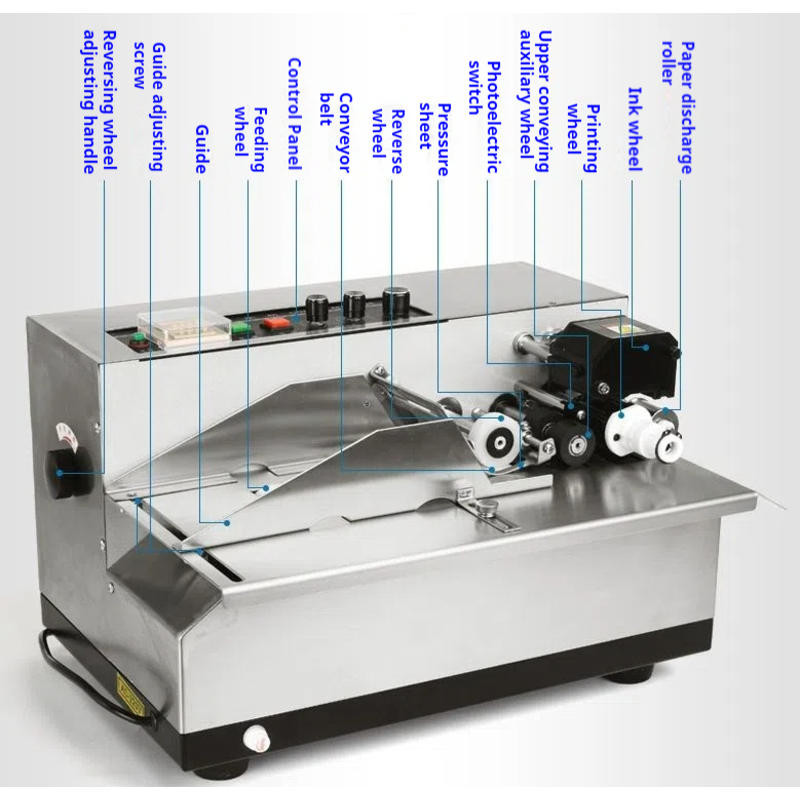 MY-380F automatic coding labeling machine for printing food packaging ...