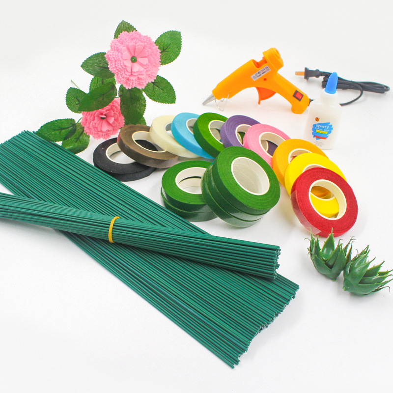 Flower Iron Wire Flower Bamboo Stick DIY Artificial Flower Making ...