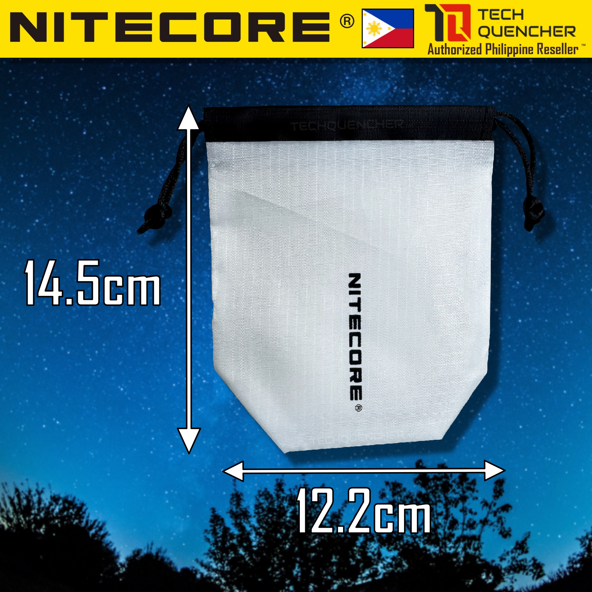 Nitecore Diffusing Stuff Sack - Headlamp Storage + Convert Headlamp ...