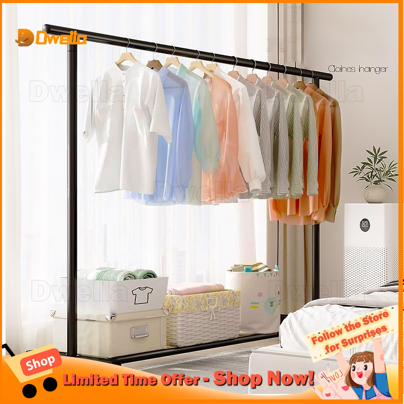 Heavy Duty Rolling Garment Rack with Wheels Metal Clothes Rack with ...