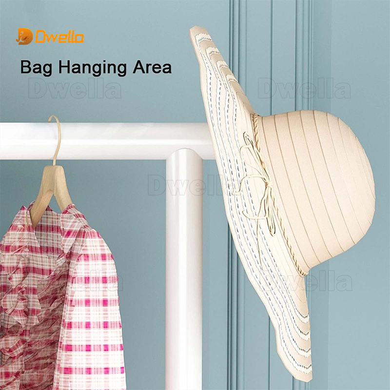 Heavy Duty Rolling Garment Rack with Wheels Metal Clothes Rack with ...