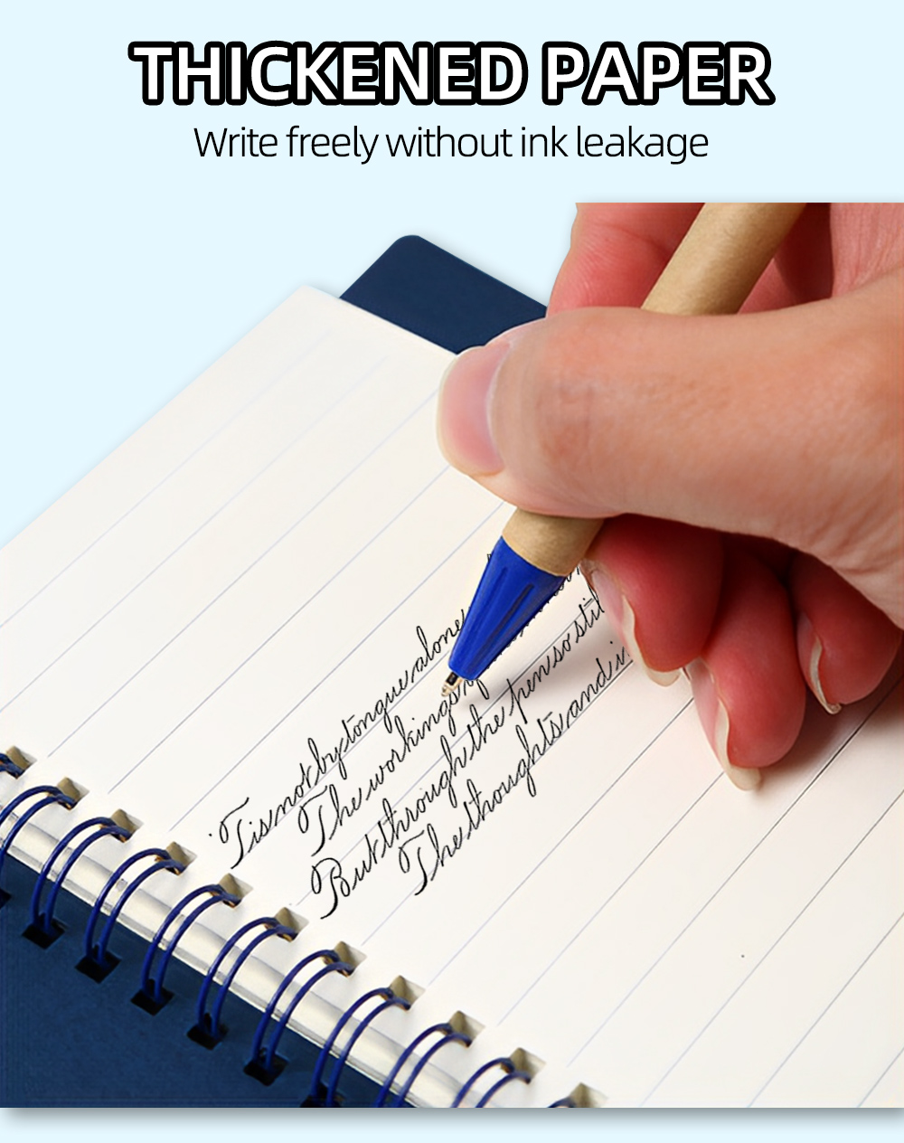 3 in 1 Notebook Aesthetic with Pen & Sticky Notes - Portable Pocket ...