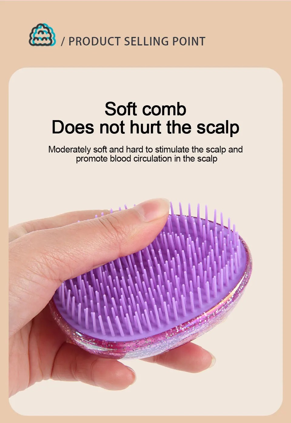 Airbag Comb Massage Hair brush With Mirror Anti-static Comb | Shopee ...