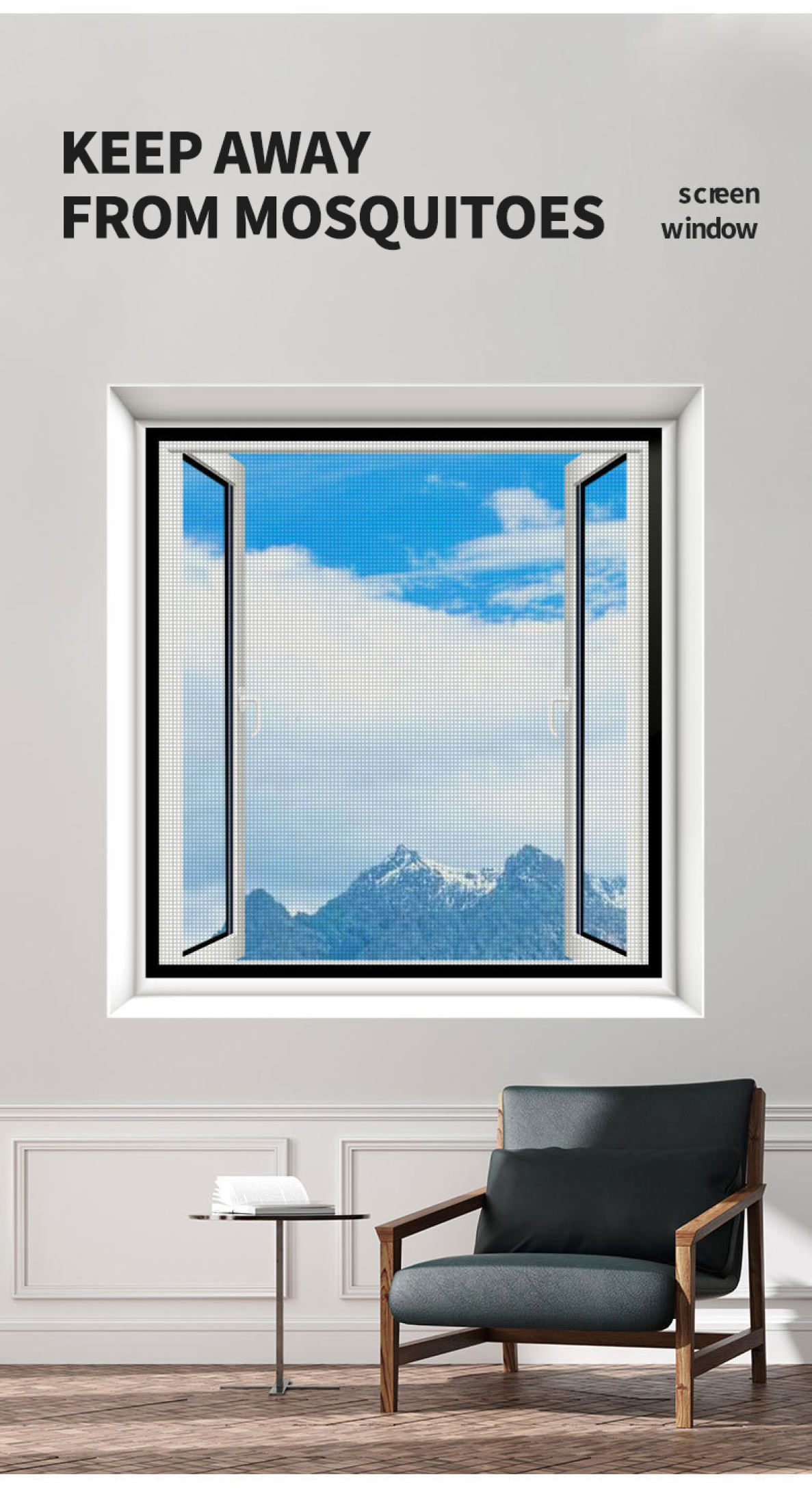 Window Net Anti Mosquito Cockroach Magnetic Window Screen Mosquito Net ...