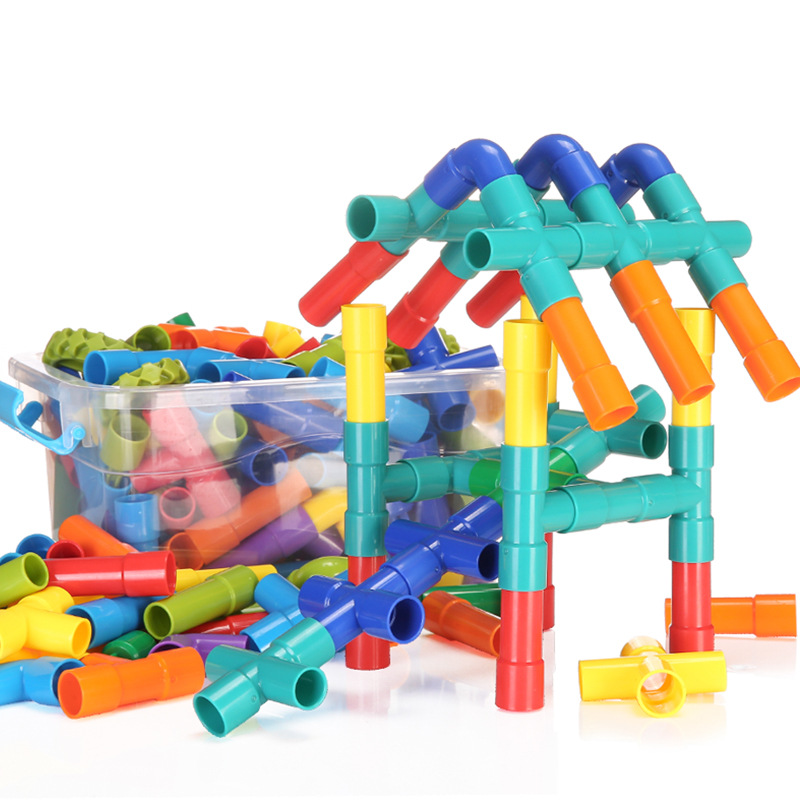 Pipeline Building Tube Blocks Water Pipe Enlightening Tunnel ...