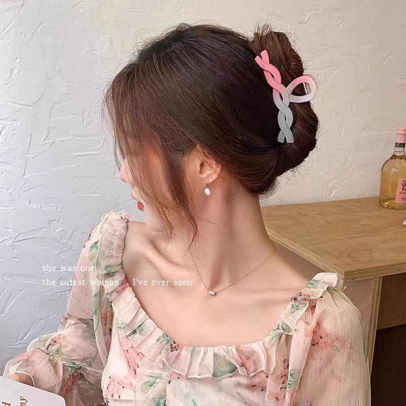 【8pcs/Set】Acrylic Hair Accessories Clip Shark Clip Flower Hair Clip