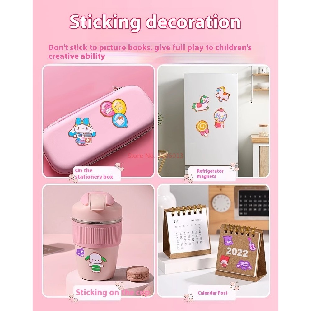 ace-cartoon-magnetic-kuromi-paper-doll-house-book-set-sanrio-quiet-book