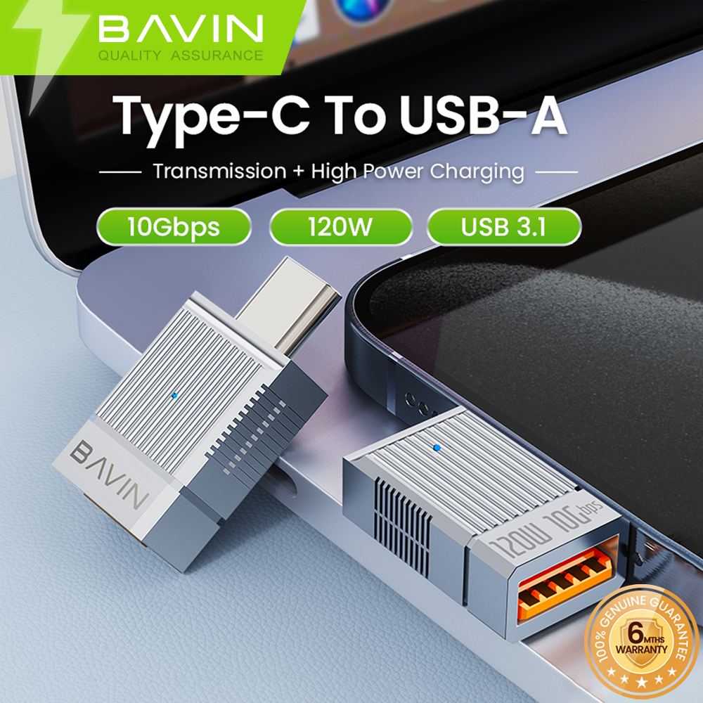 BAVIN O65 120W Fast Charging & Data Transfer OTG Adapter Plug & Play ...