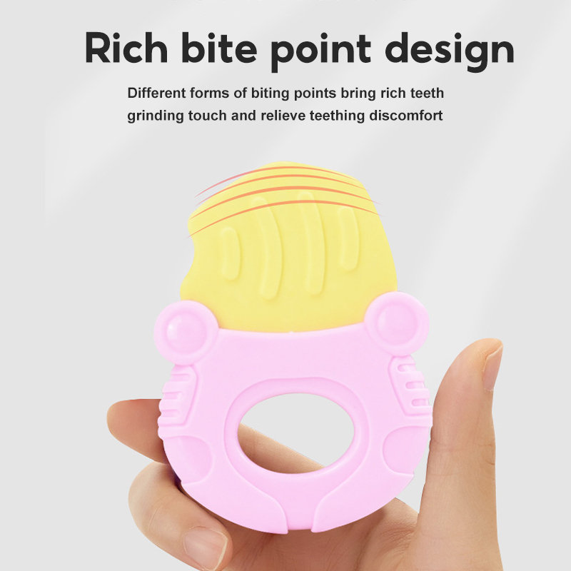 7PCS Set Teether Grinder Toddler Toys Baby Bite Rattle Toys Kids Teeth ...