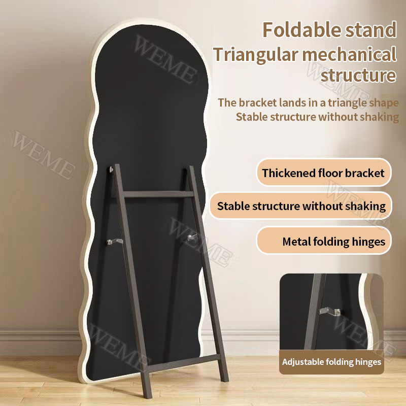 [Warranty]160/170CM Cloud Shape Full-length Mirror with Support Frame ...