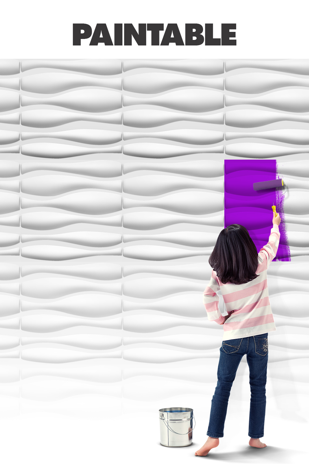 Pvc Wall Panel 3D Design Wallpaper For Room Kitchen Living Room ...