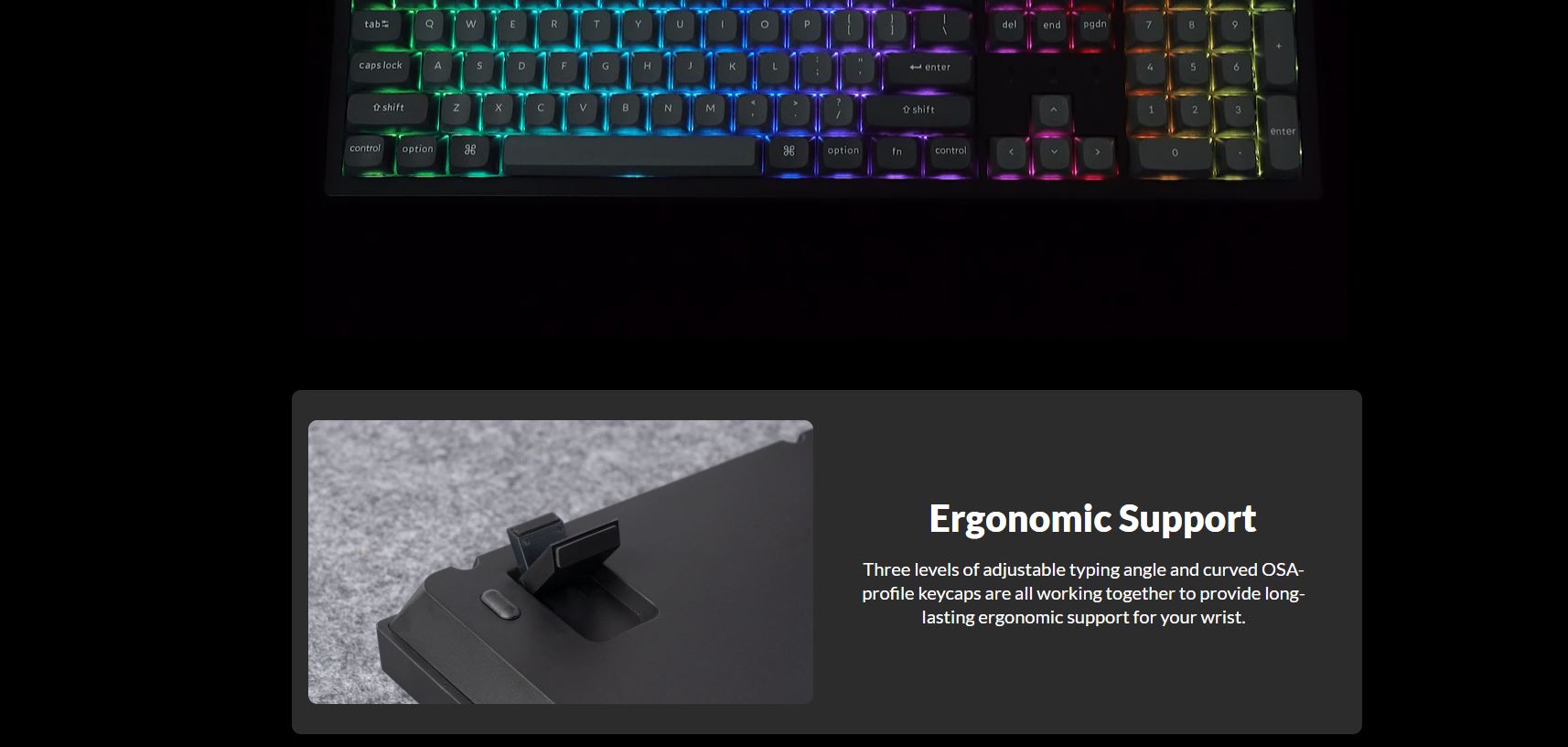 Keychron Wireless Mechanical Keyboard K10 Max QMK RGB Backlight (Red ...