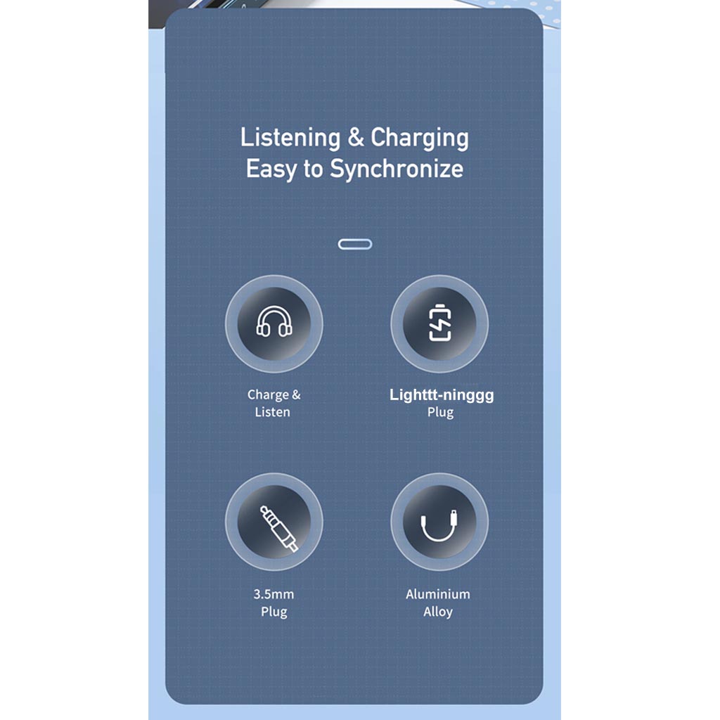 Awei CL-121 Lighttt-ninggg To 3.5mm Jack Aux and Cable Charging ...