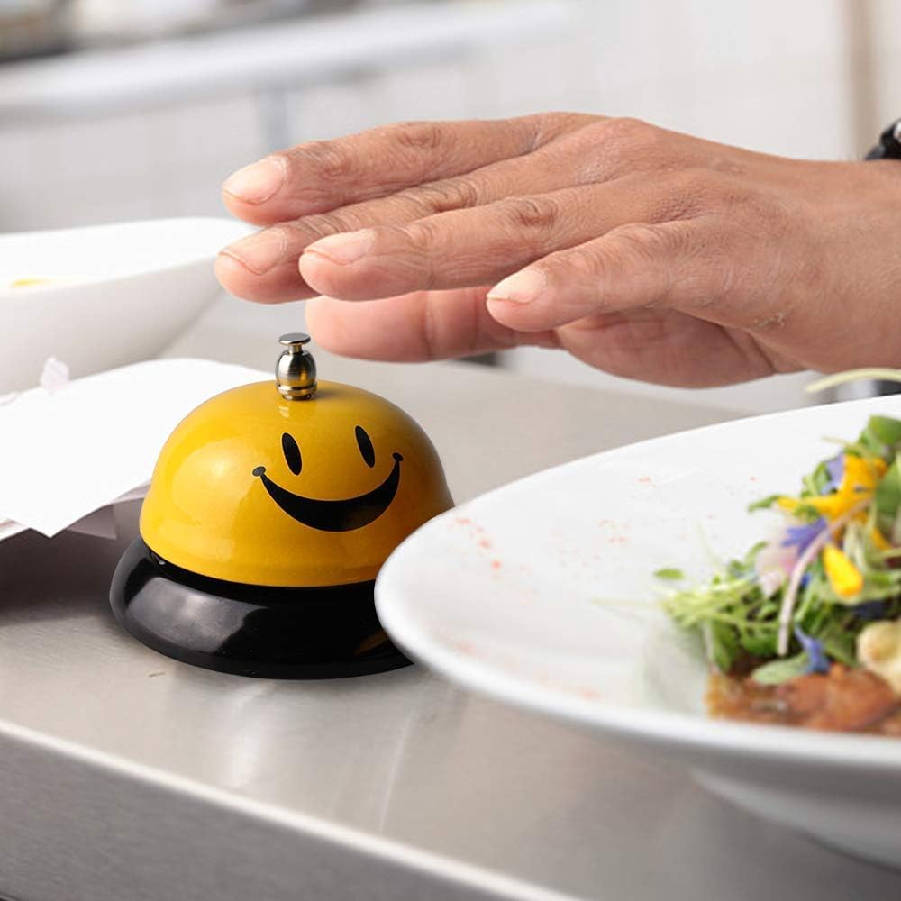 Call Bell Lovely Smile Face Desk Service Bell Ding Bell for Restaurant ...