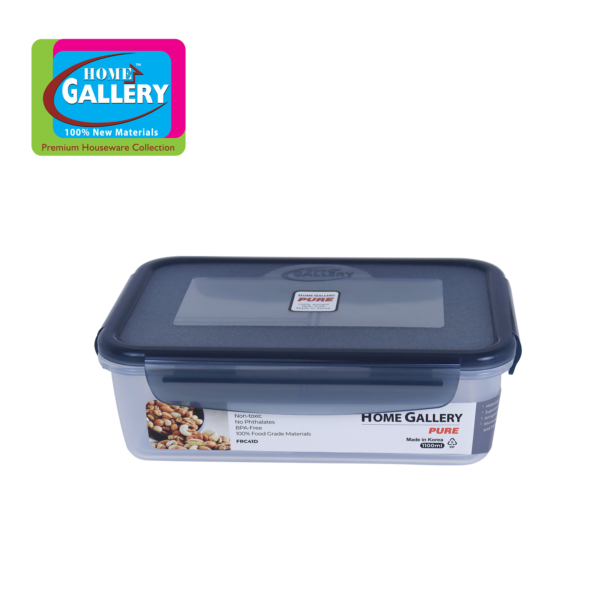 Home Gallery Pure Rectangular Food keeper Polypropylene BPA Free ...