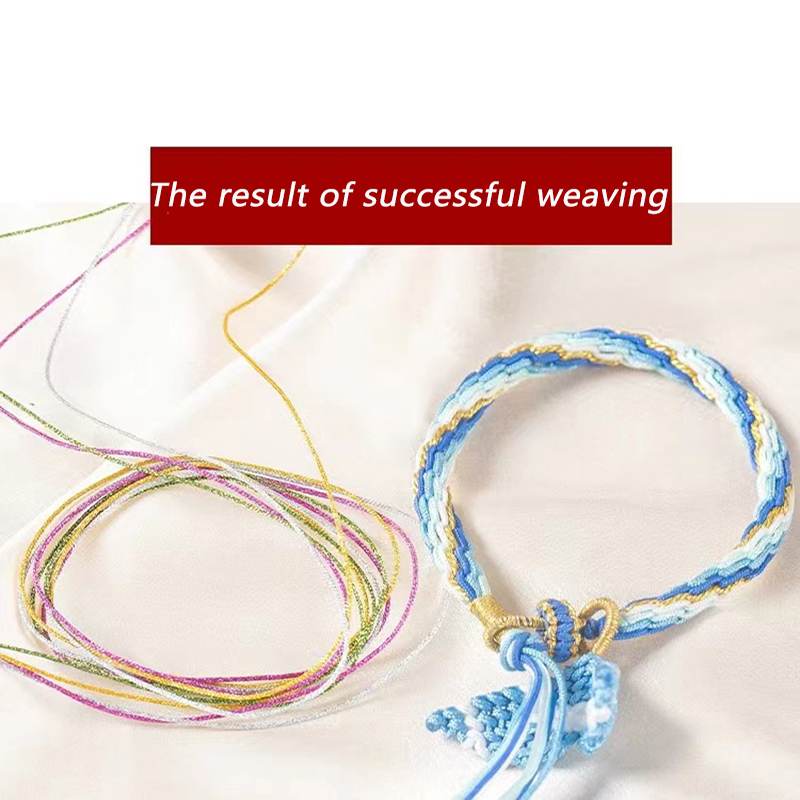 Multicolor Weaving Thread Nylon Beading String 100PCS Bracelet Bead DIY ...