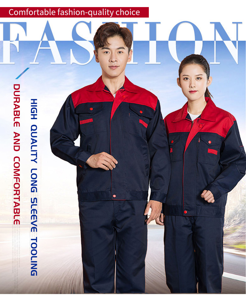 Safety Work Jacket for Men & Women Workwear Clothes Uniform Coverall ...