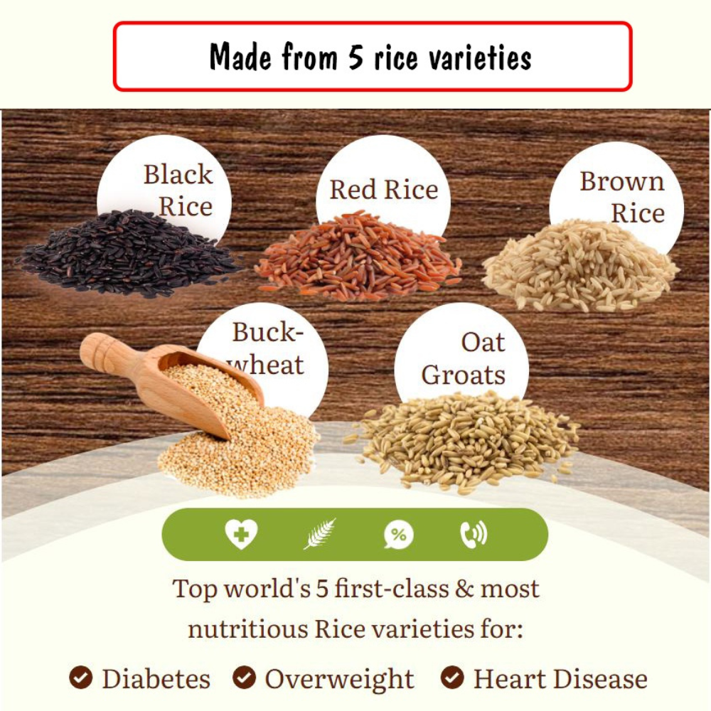 Dr Pinoca Premium Healthy Brown Rice Organic For Diabetic Keto Low Carb ...