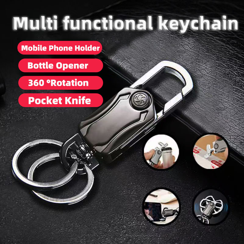 Multifunctional Keychain Car Key Holder Car Keychain Key Ring Motor Car ...